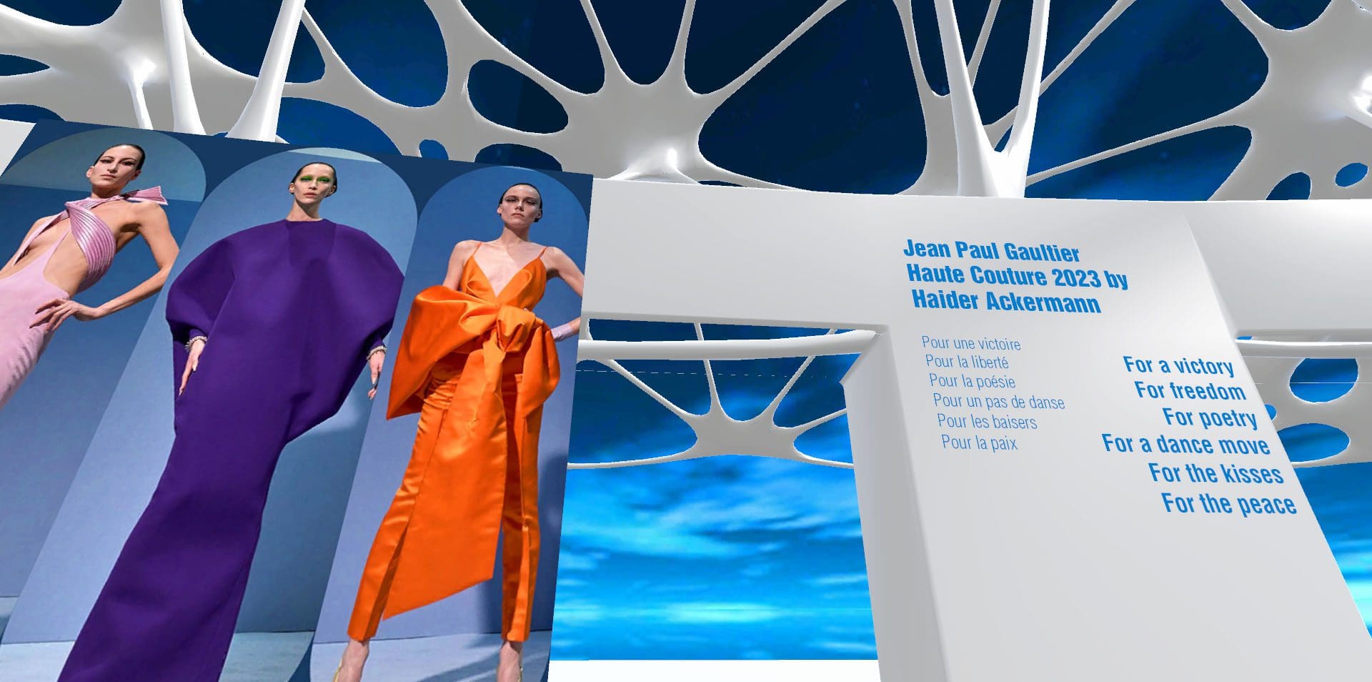 Jean Paul Gaultier Web3 Metaverse Première apparition Runway Revue Web3 Runway Métaverse 2