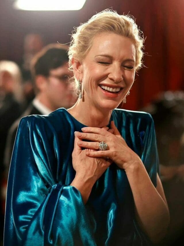 Cate Blanchett in custom Louis Vuitton at Oscars 2023