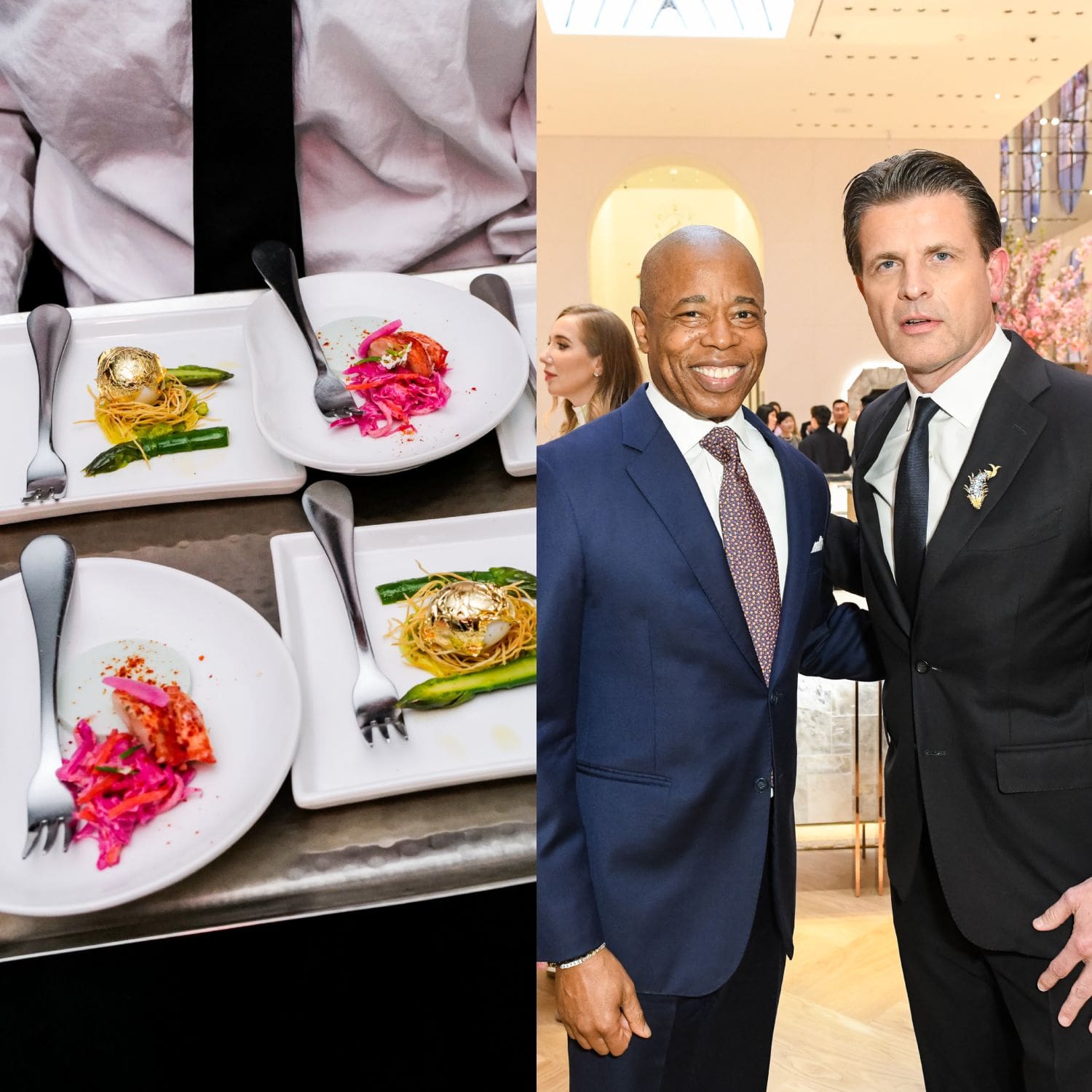 Eric Adams and Anthony Ledru at Tiffany&Co Celebrates Reopening of NYC Flagship Store, The Landmark