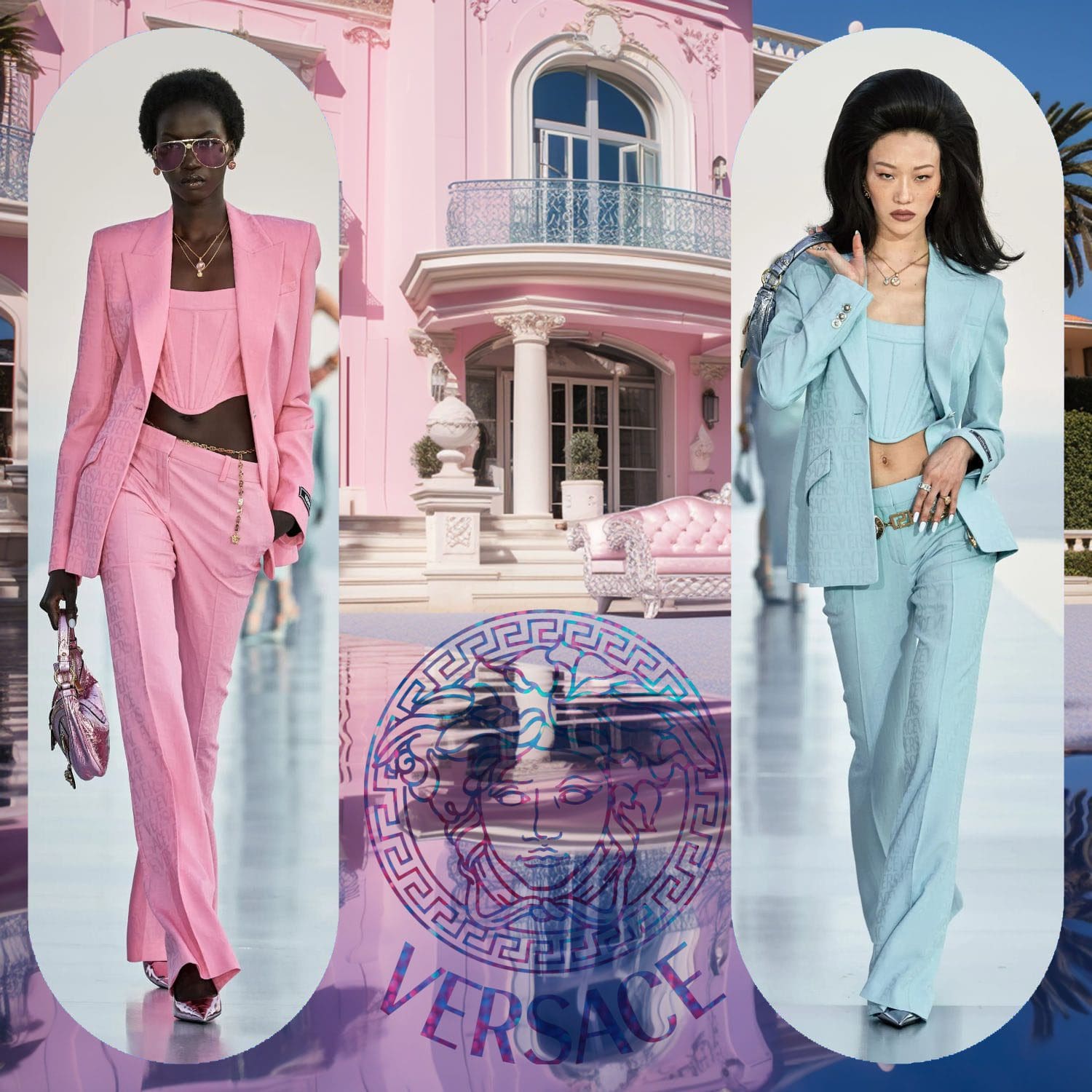 3 crucero Versace La Vacanza 2024 Complejo turístico Cannes Runway Revistas