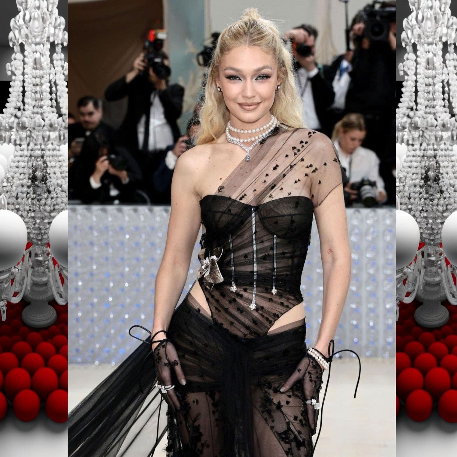 Gigi Hadid en Givenchy de Matthew Williams en la Met Gala 2023 1