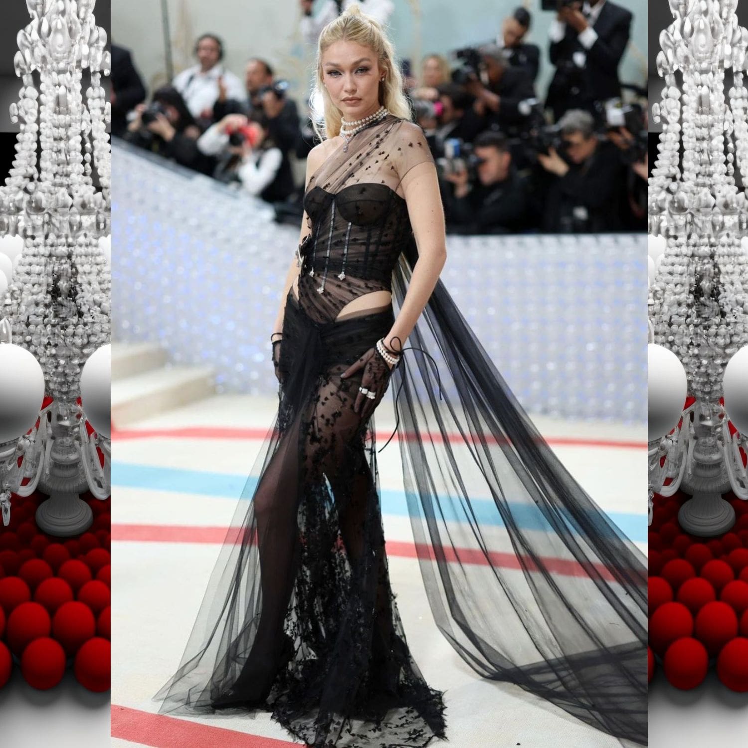 Gigi Hadid en Givenchy de Matthew Williams en la Met Gala 2023 3