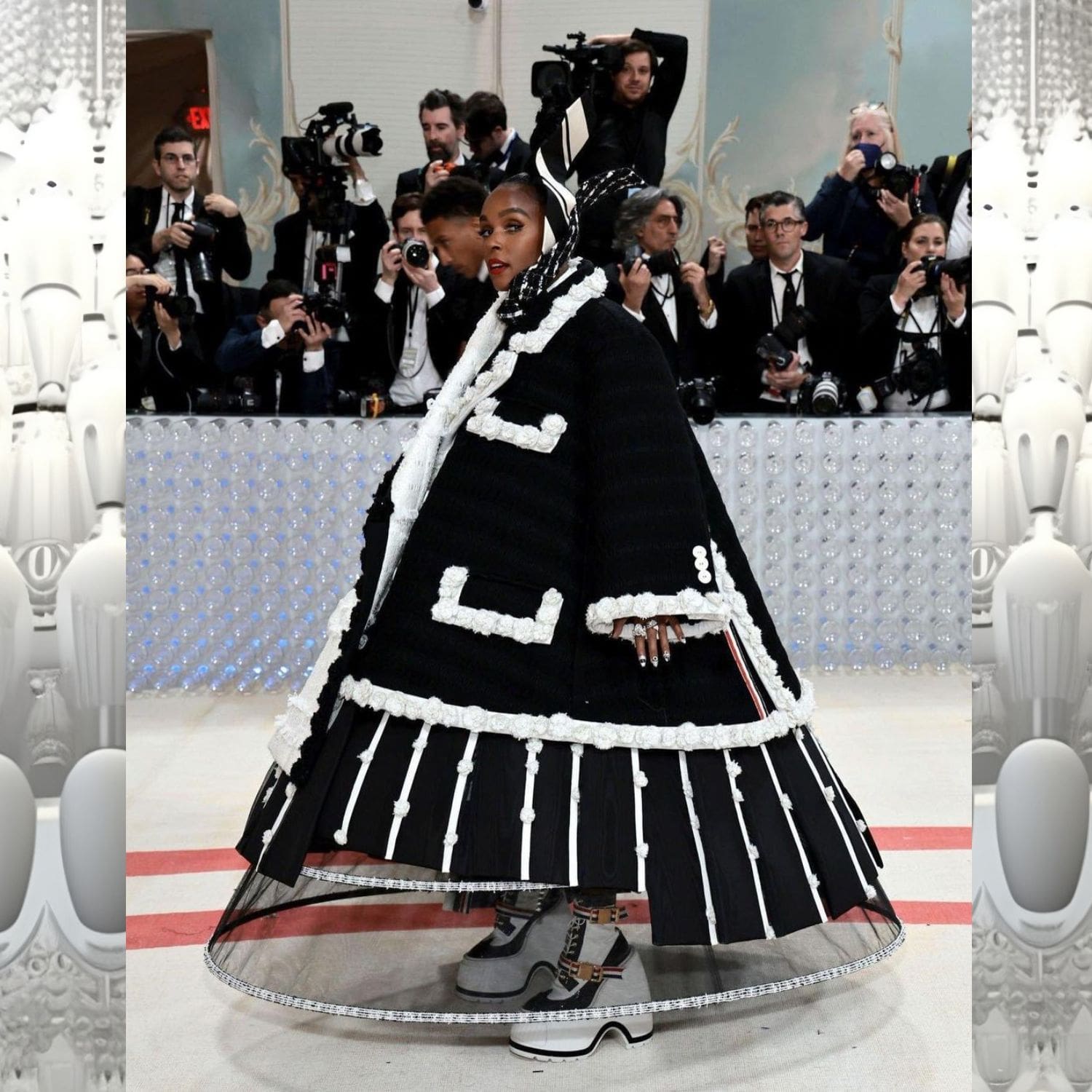 Janelle Monáe vestida de Thom Browne en la Met Gala 2023 1