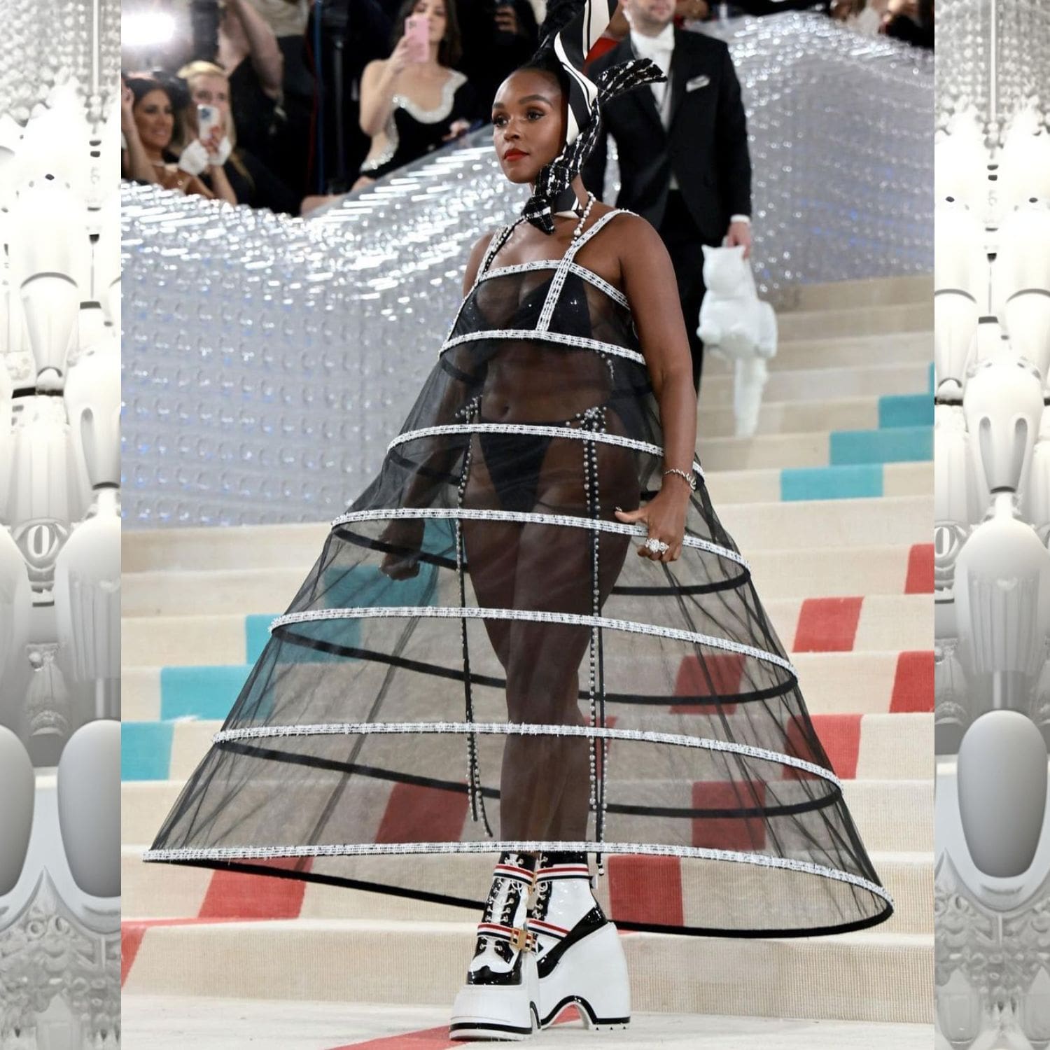 Janelle Monáe vestida de Thom Browne en la Met Gala 2023 2