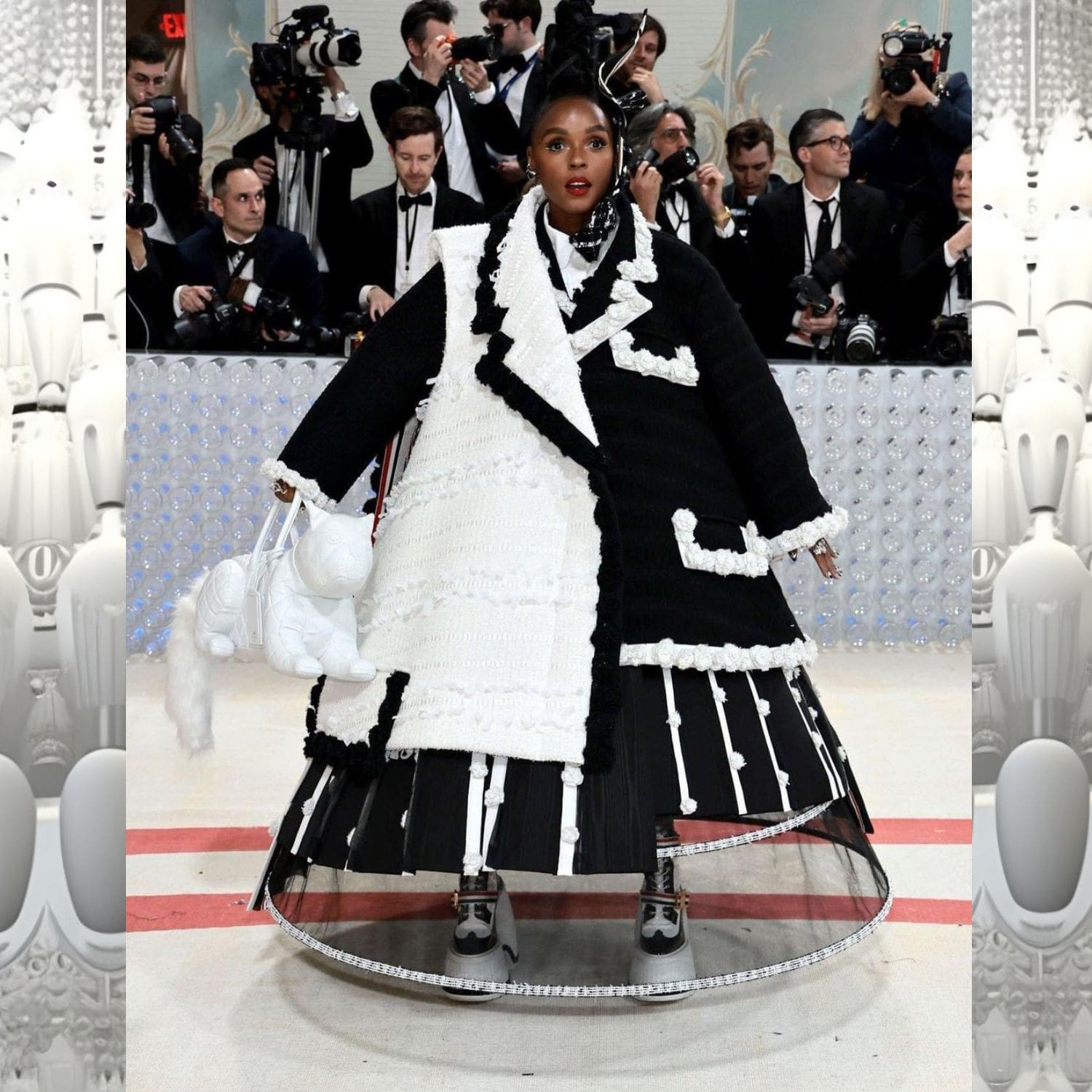 Janelle Monáe vestida de Thom Browne en la Met Gala 2023 3