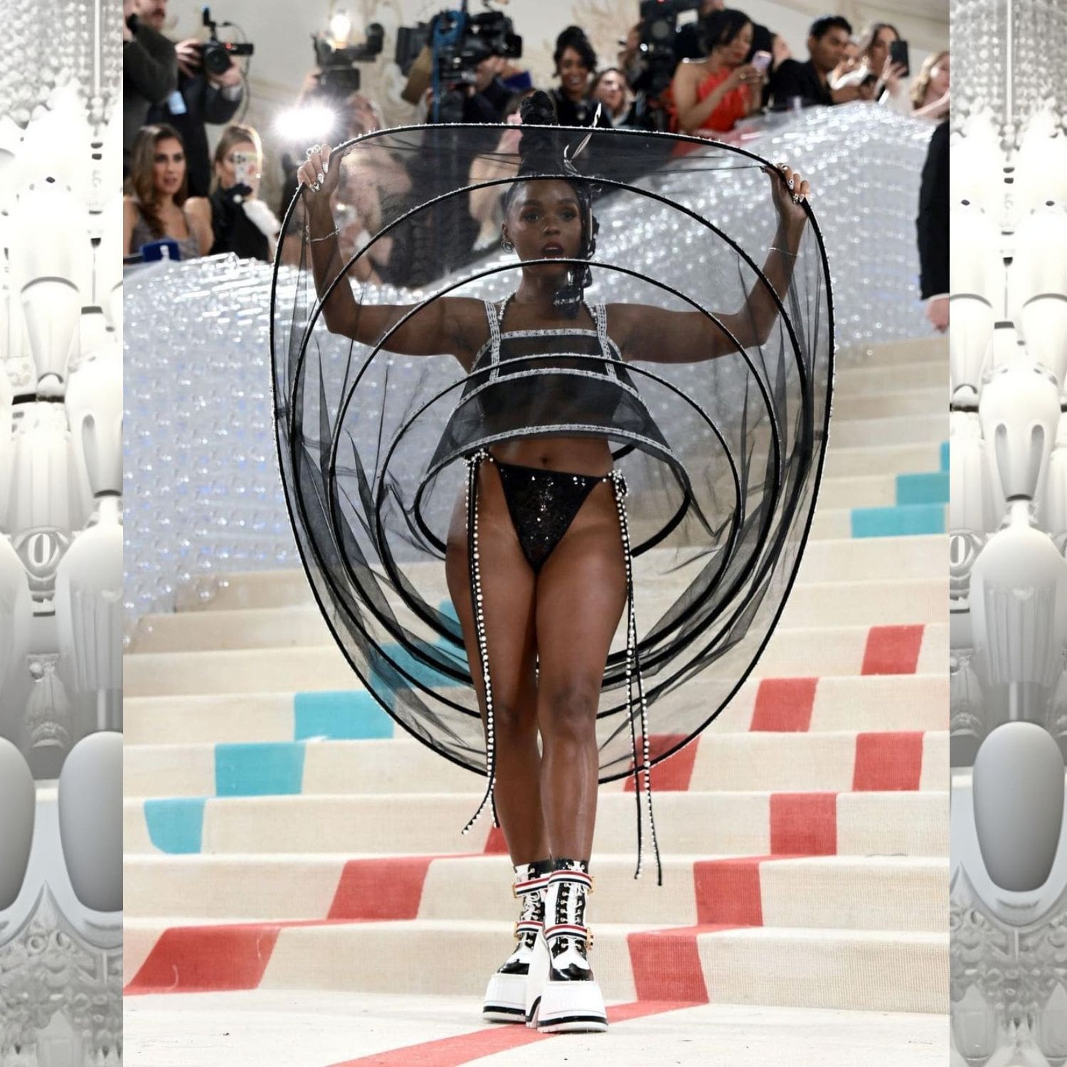 Janelle Monáe vestida de Thom Browne en la Met Gala 2023 4