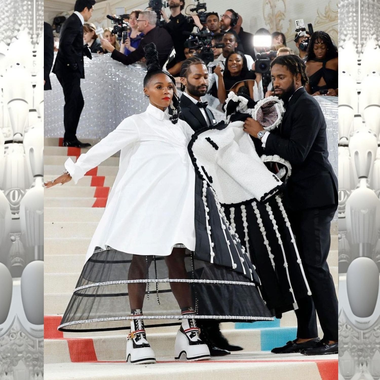 Janelle Monáe vestida de Thom Browne en la Met Gala 2023 7