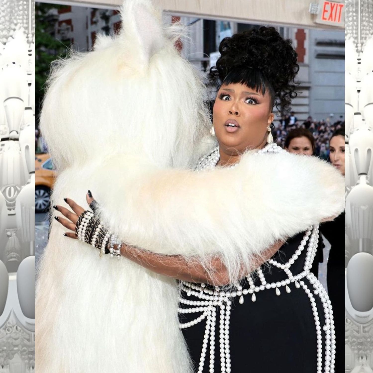 Jared Leto como Macot Choupette y Lizzo en la Met Gala 2023