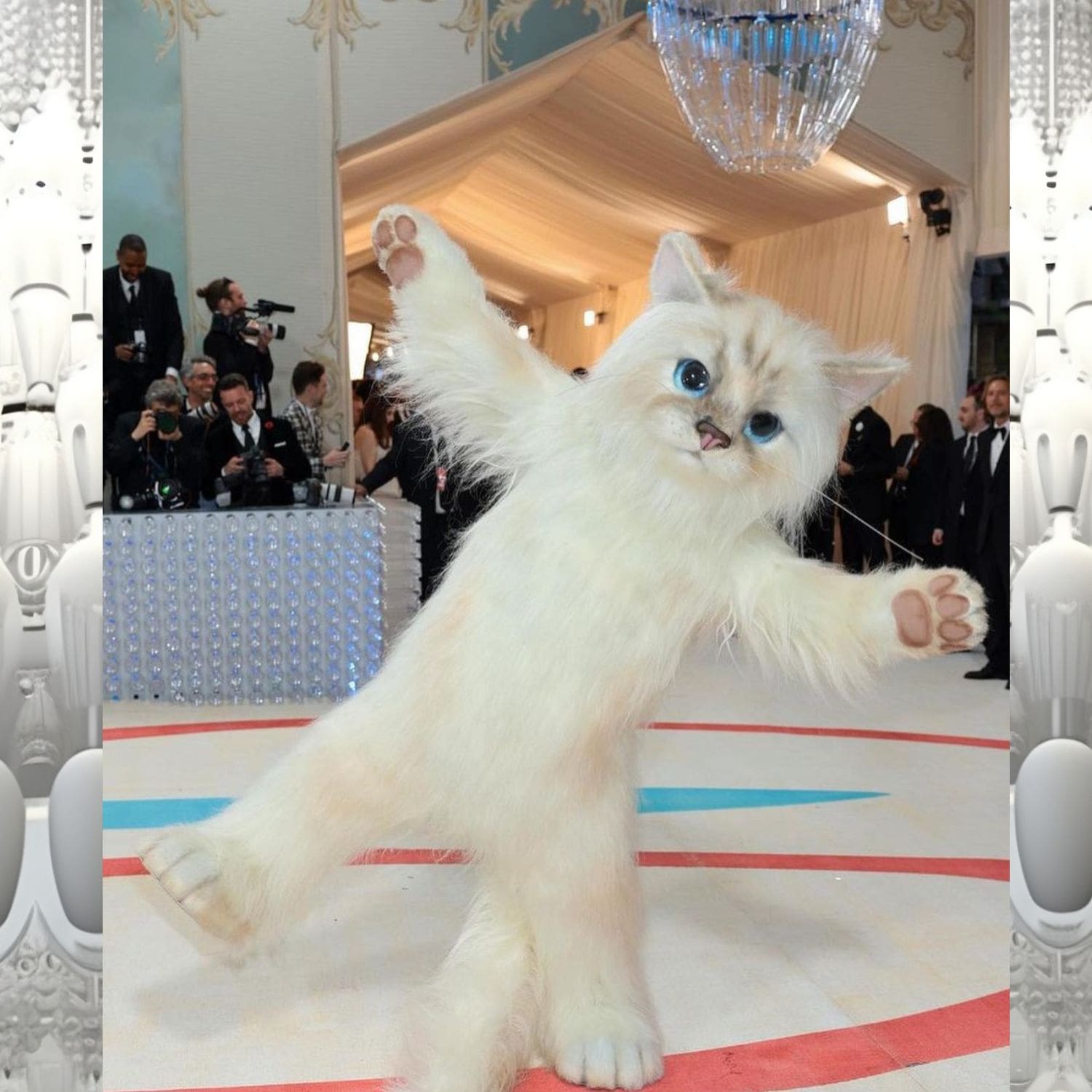 Jared Leto como Macot Choupette en la Met Gala 2023 1