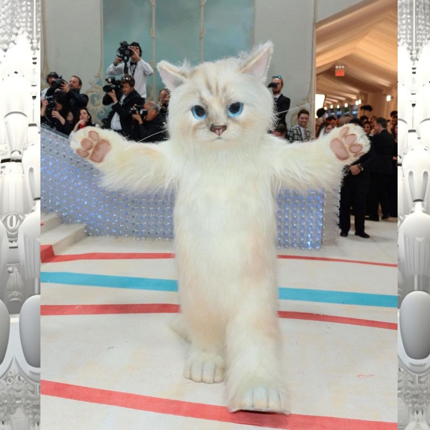 Jared Leto como Macot Choupette en la Met Gala 2023 2