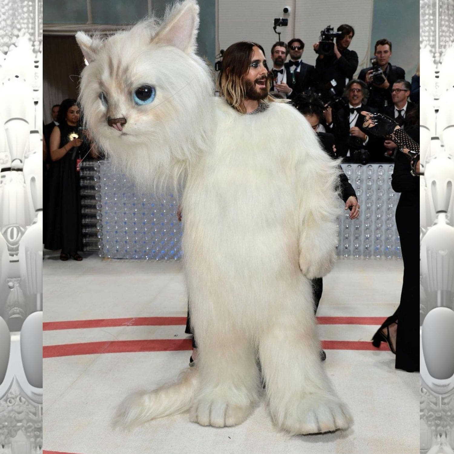 Jared Leto como Macot Choupette en la Met Gala 2023 3