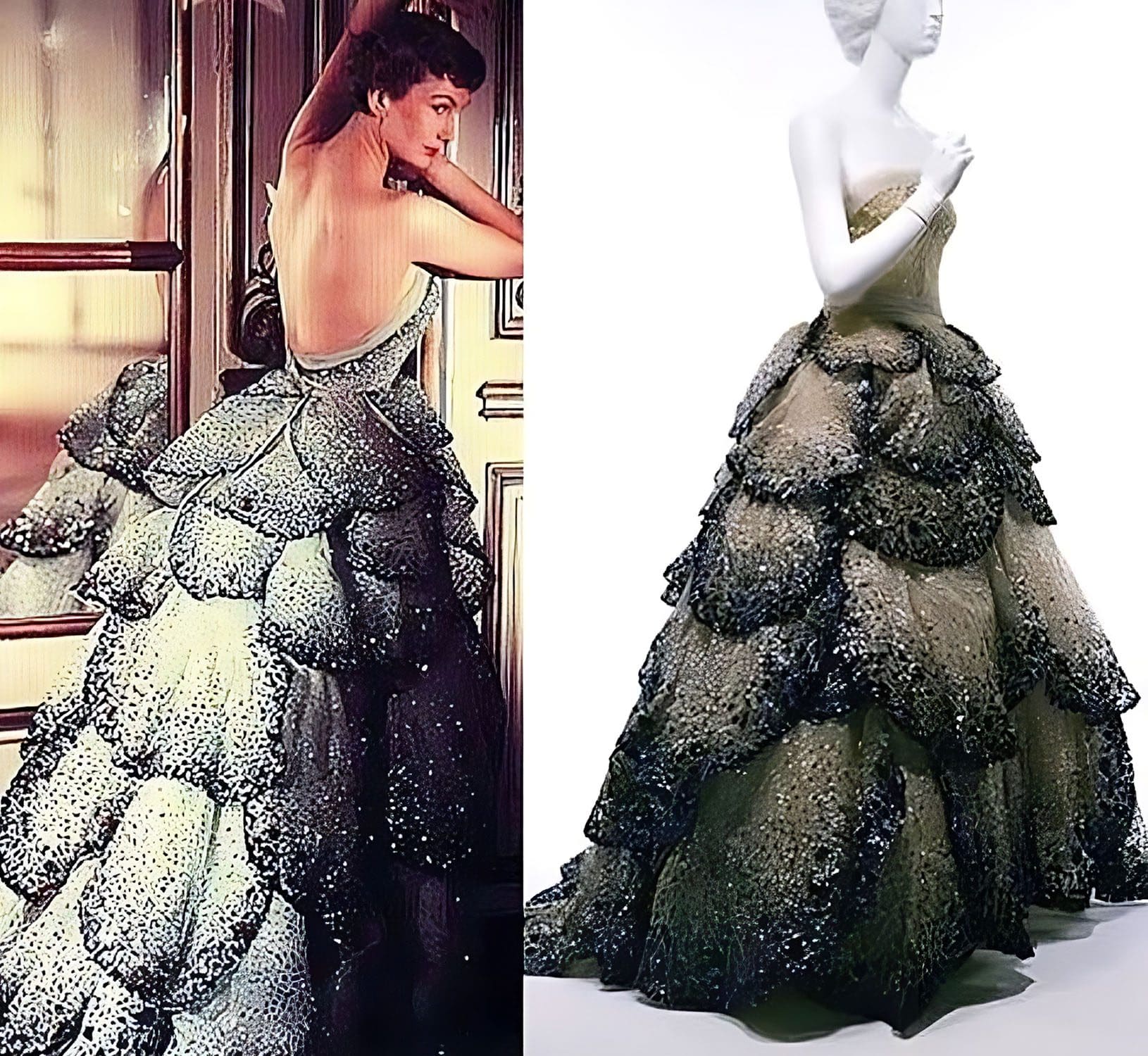 robe de bal iconique Christian Dior de l'automne hiver 1949-1950 Junon 1