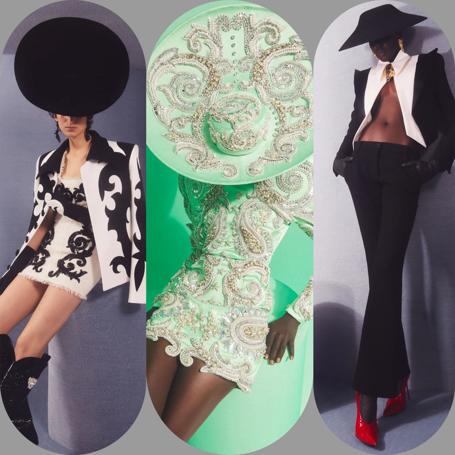 1 Resort Balmain 2024 por Oliver Rousteing
