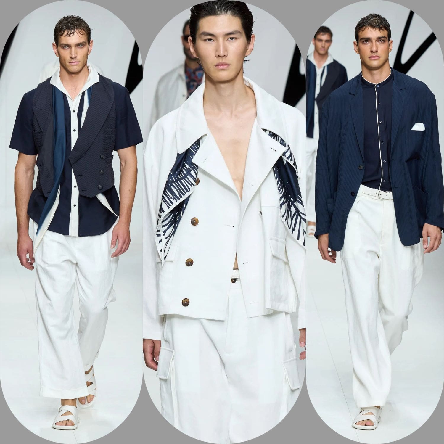 2 Giorgio Armani Primavera Verão 2024 Roupa masculina Runway revista