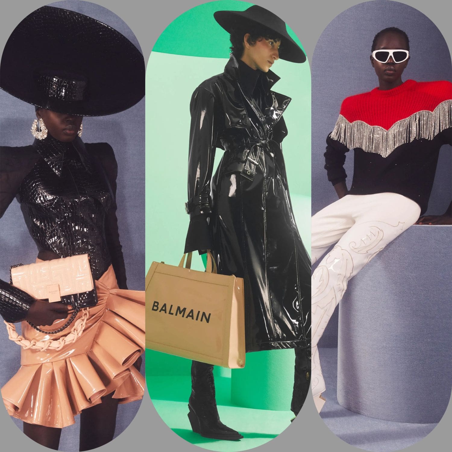 3 Resort Balmain 2024 por Oliver Rousteing