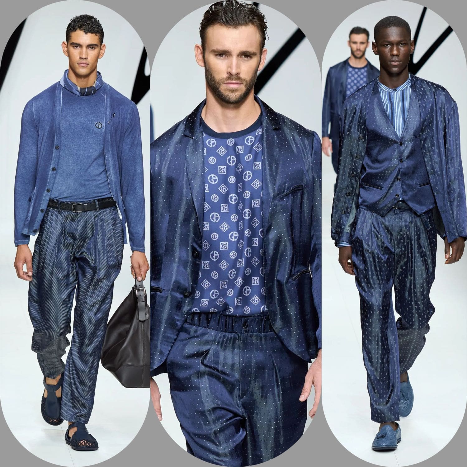 3 Giorgio Armani Primavera Verão 2024 Roupa masculina Runway revista