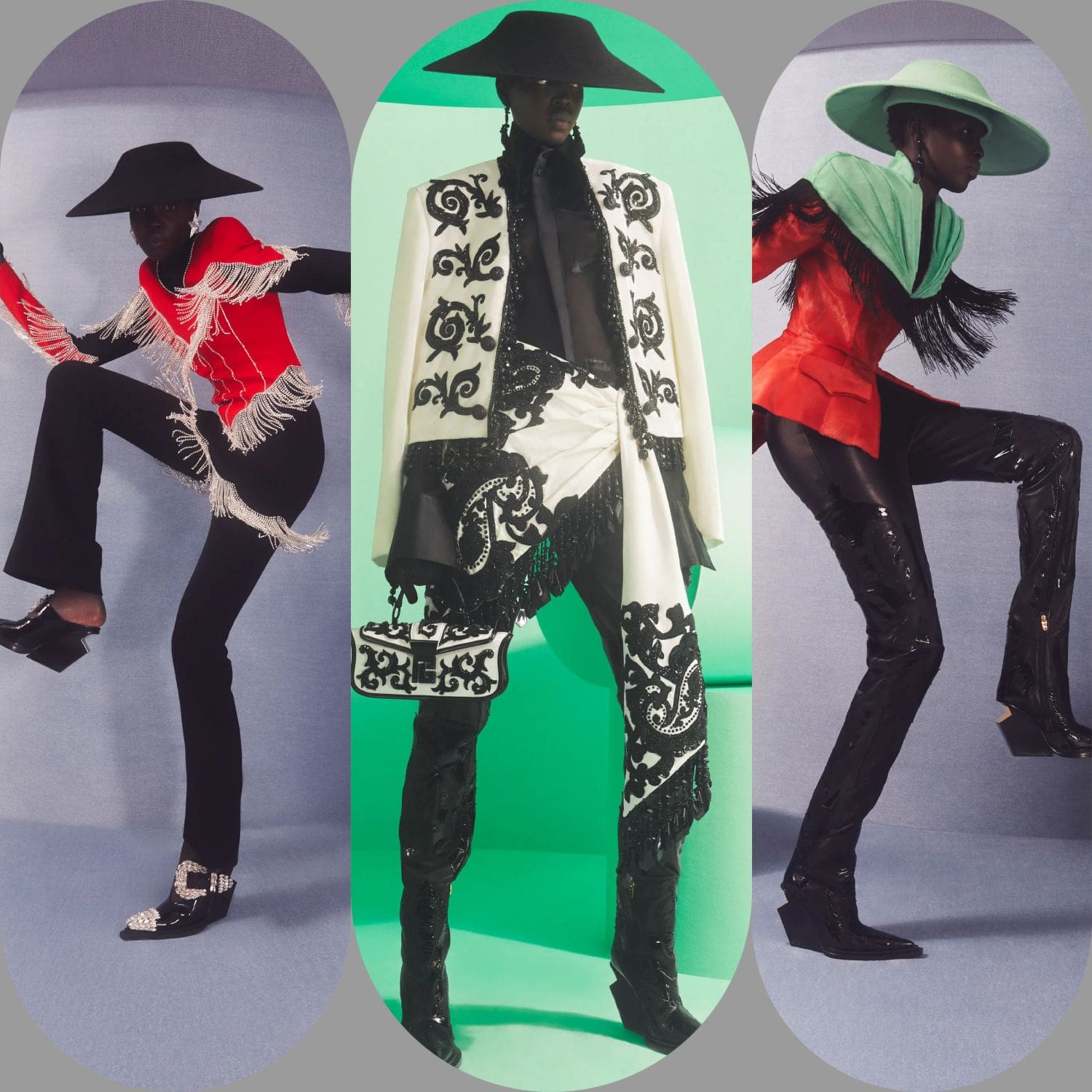 4 Resort Balmain 2024 por Oliver Rousteing