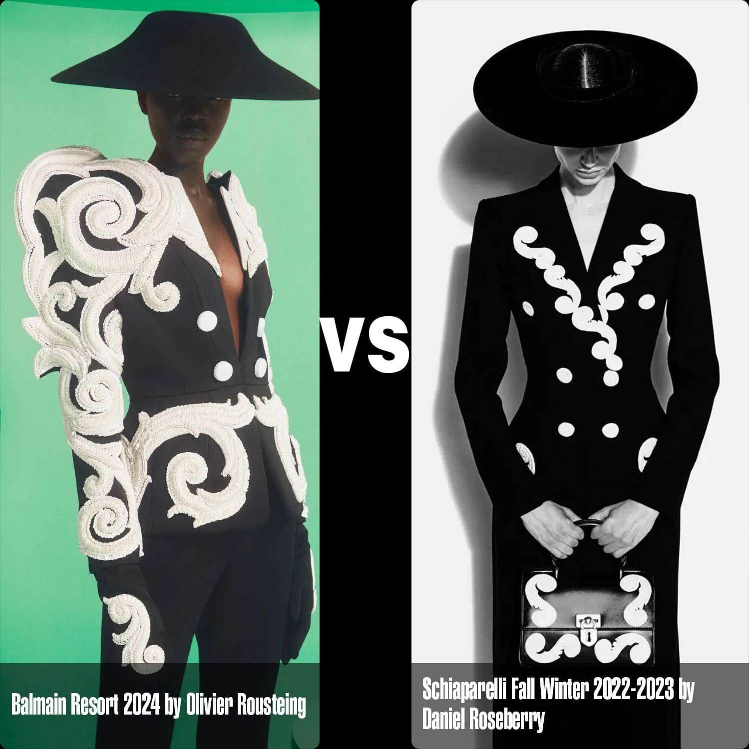 Balmain Resort 2024 x Schiaparelli outono inverno 2022 2023