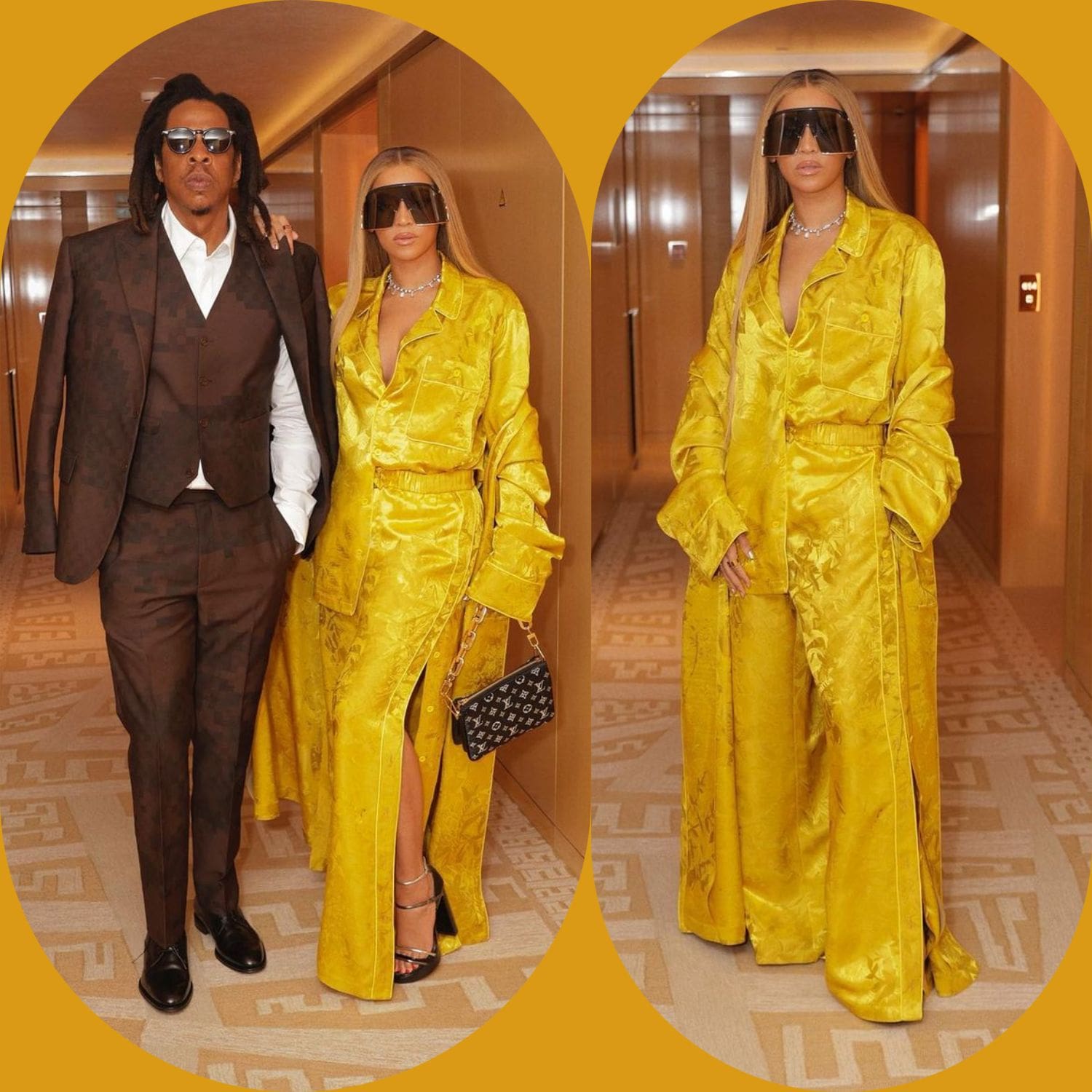 Бейонсе и Джей Зи на показе Louis Vuitton by Pharrell Williams в Париже Runway Журнал 2