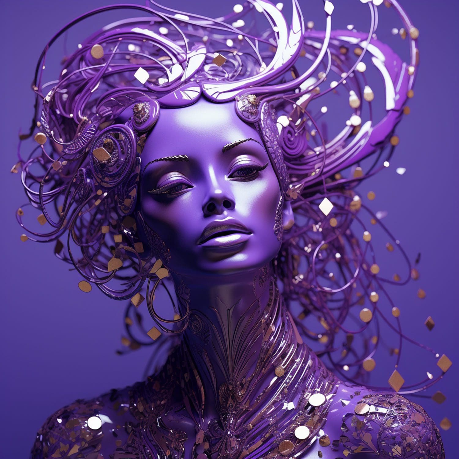 Color strategy in fashion Purple – Trends 2023 by Guillaumette Duplaix