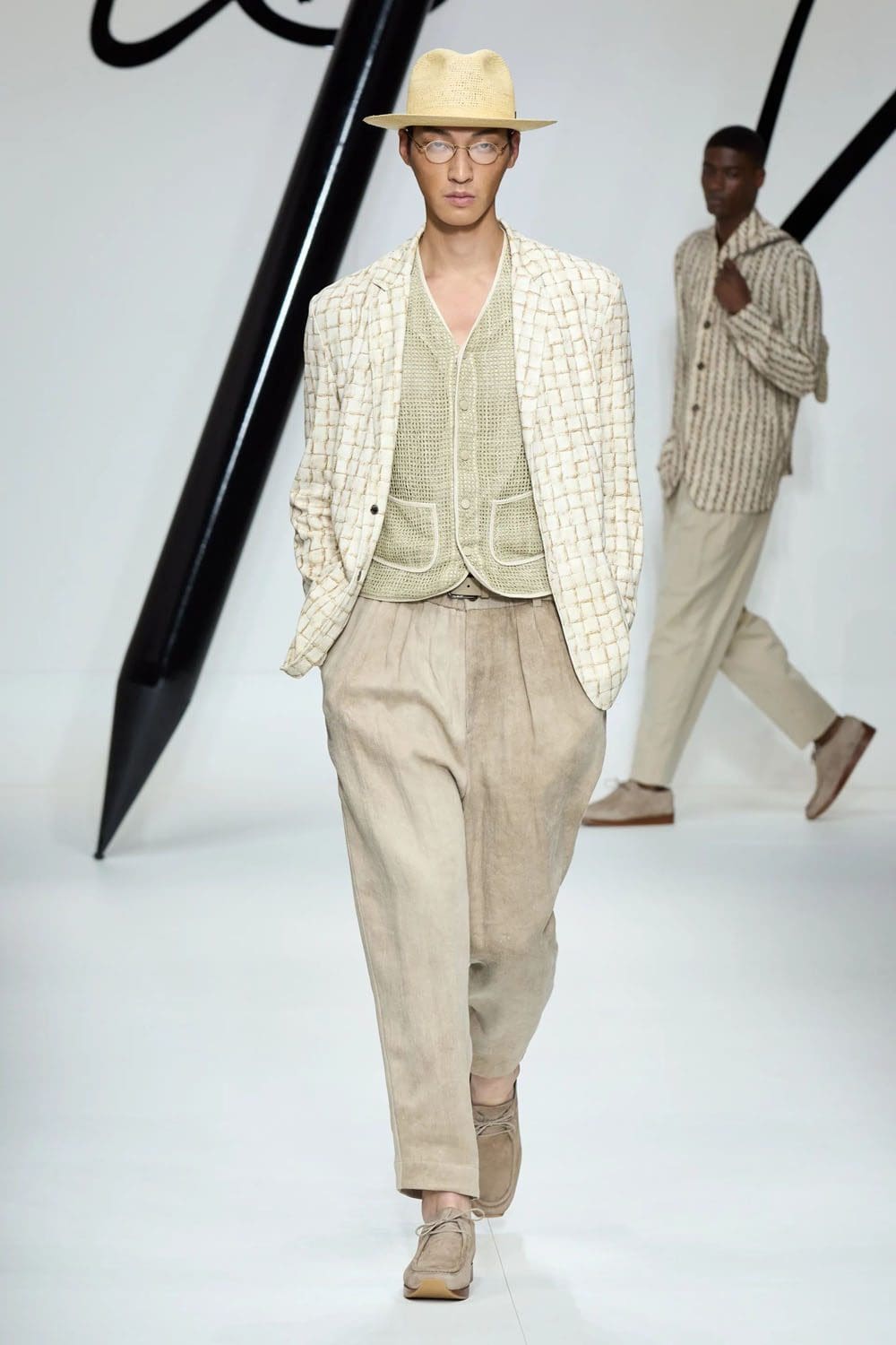 Giorgio Armani Primavera Verão 2024 Roupa masculina Runway Revista (19)