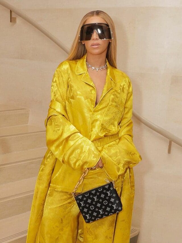 碧昂斯、蕾哈娜、金·卡戴珊 (Kim Kardashian) 出席巴黎 Pharrell Williams Louis Vuitton 秀