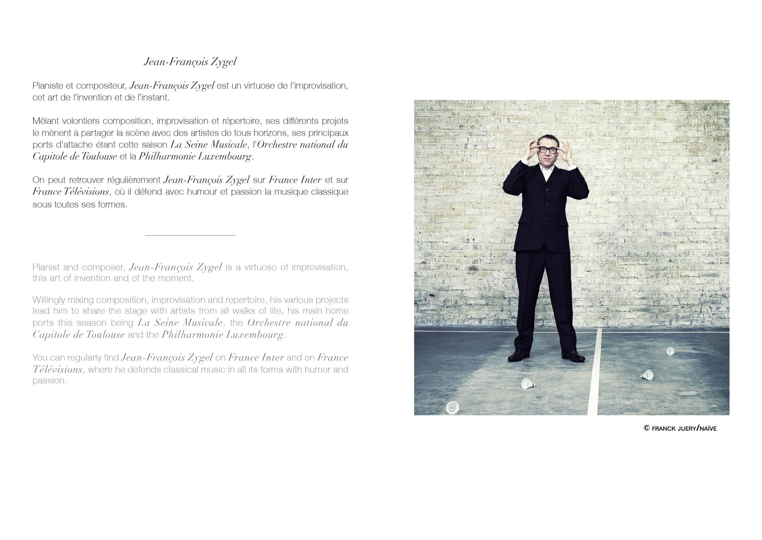 Jean François Zygel pour Franck Sorbier Haute Couture Automne Hiver 2023 2024