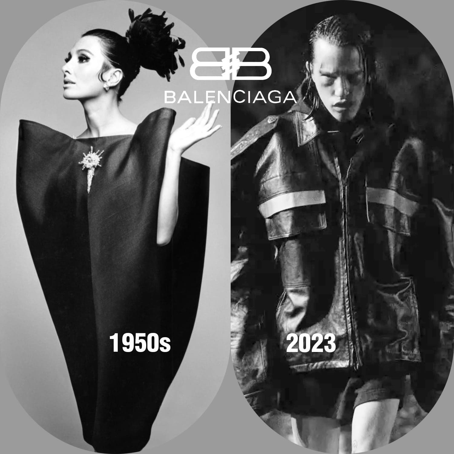 1 Balenciaga sous propriété de Kering Balenciaga années 1950 vs Balenciaga 2023