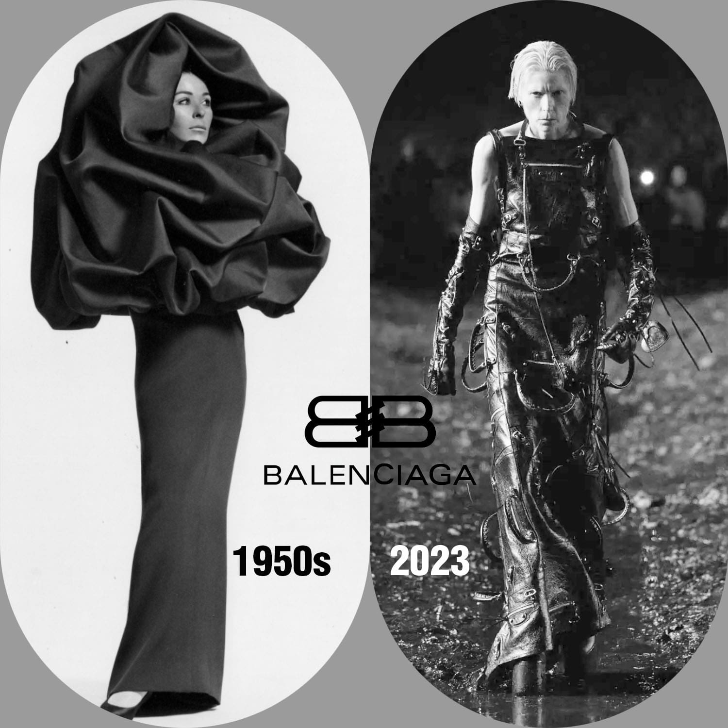 2 Balenciaga sous propriété de Kering Balenciaga années 1950 vs Balenciaga 2023