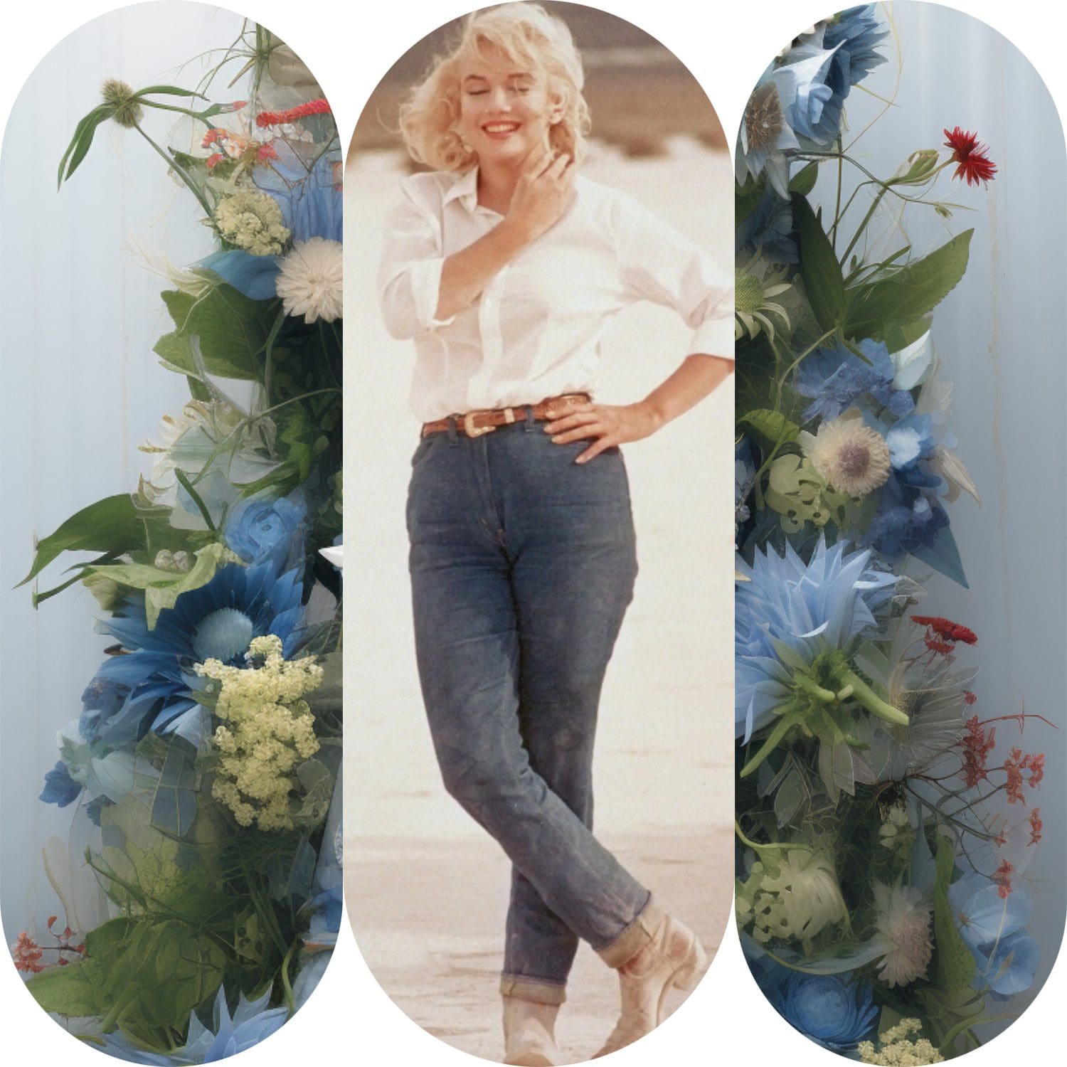 5. История денима Levi's Runway Журнал Мэрилин Монро