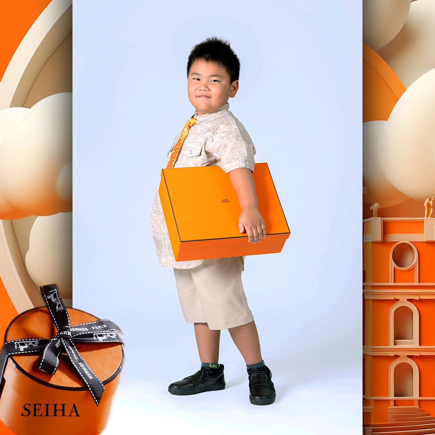 001 Enfants Tokei sur Runway Audition pour les enfants du magazine World 2023 Hermès