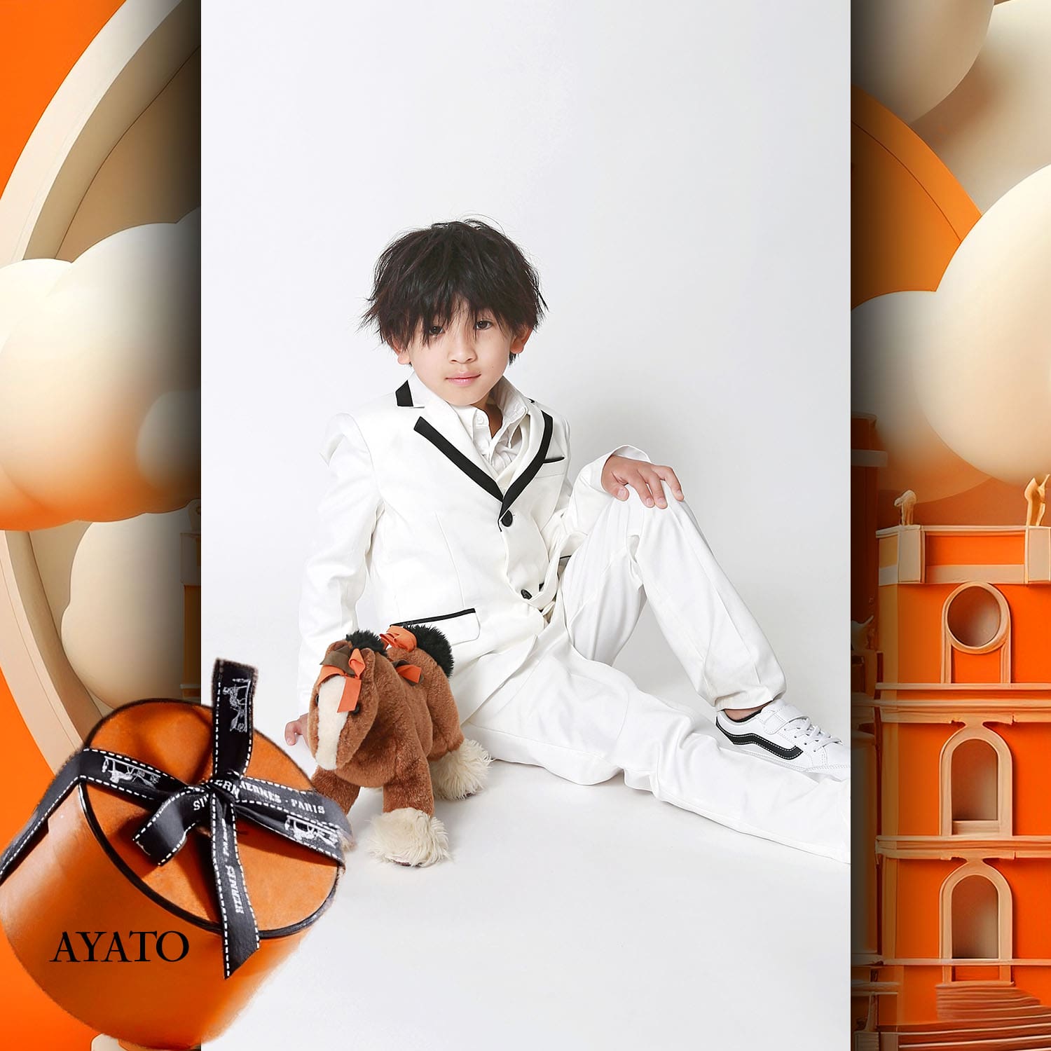 006 Enfants Tokei sur Runway Audition pour les enfants du magazine World 2023 Hermès