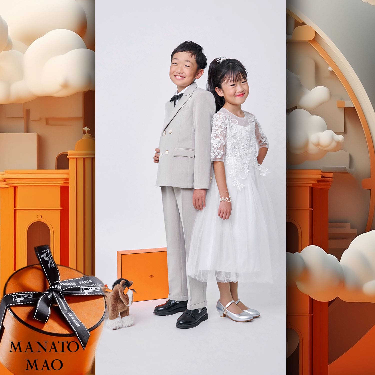 028 Enfants Tokei sur Runway Audition pour les enfants du magazine World 2023 Hermès