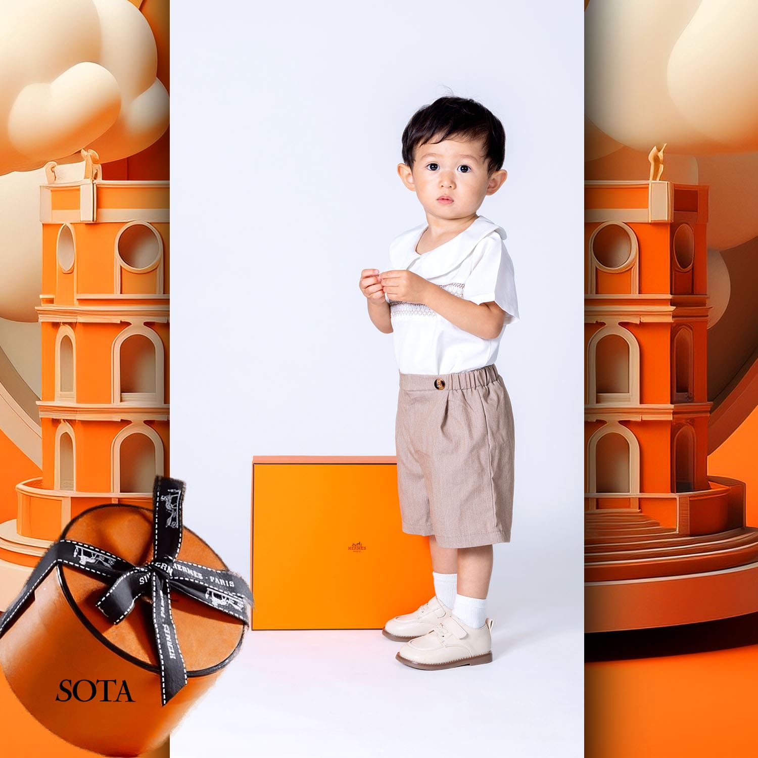 038 Enfants Tokei sur Runway Audition pour les enfants du magazine World 2023 Hermès