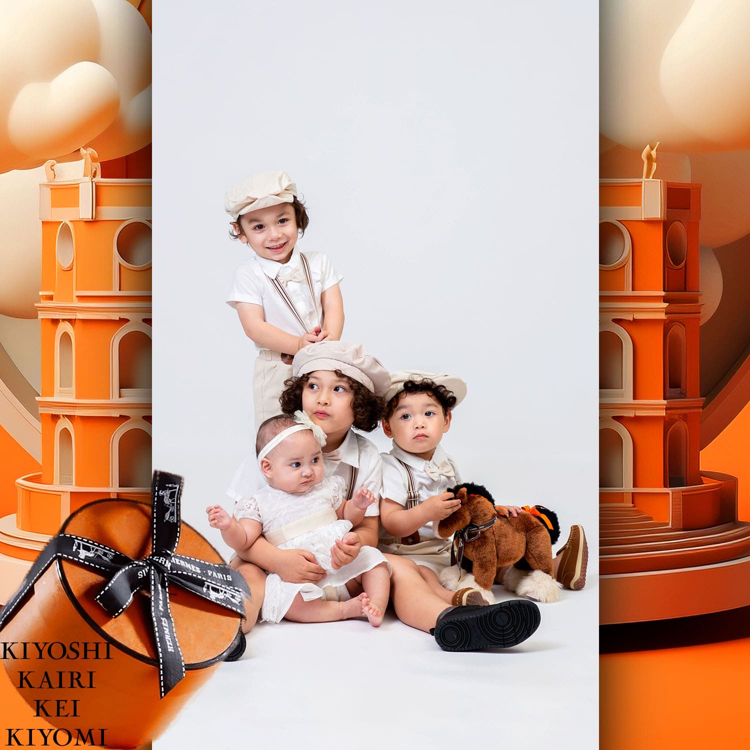 044 Enfants Tokei sur Runway Audition pour les enfants du magazine World 2023 Hermès