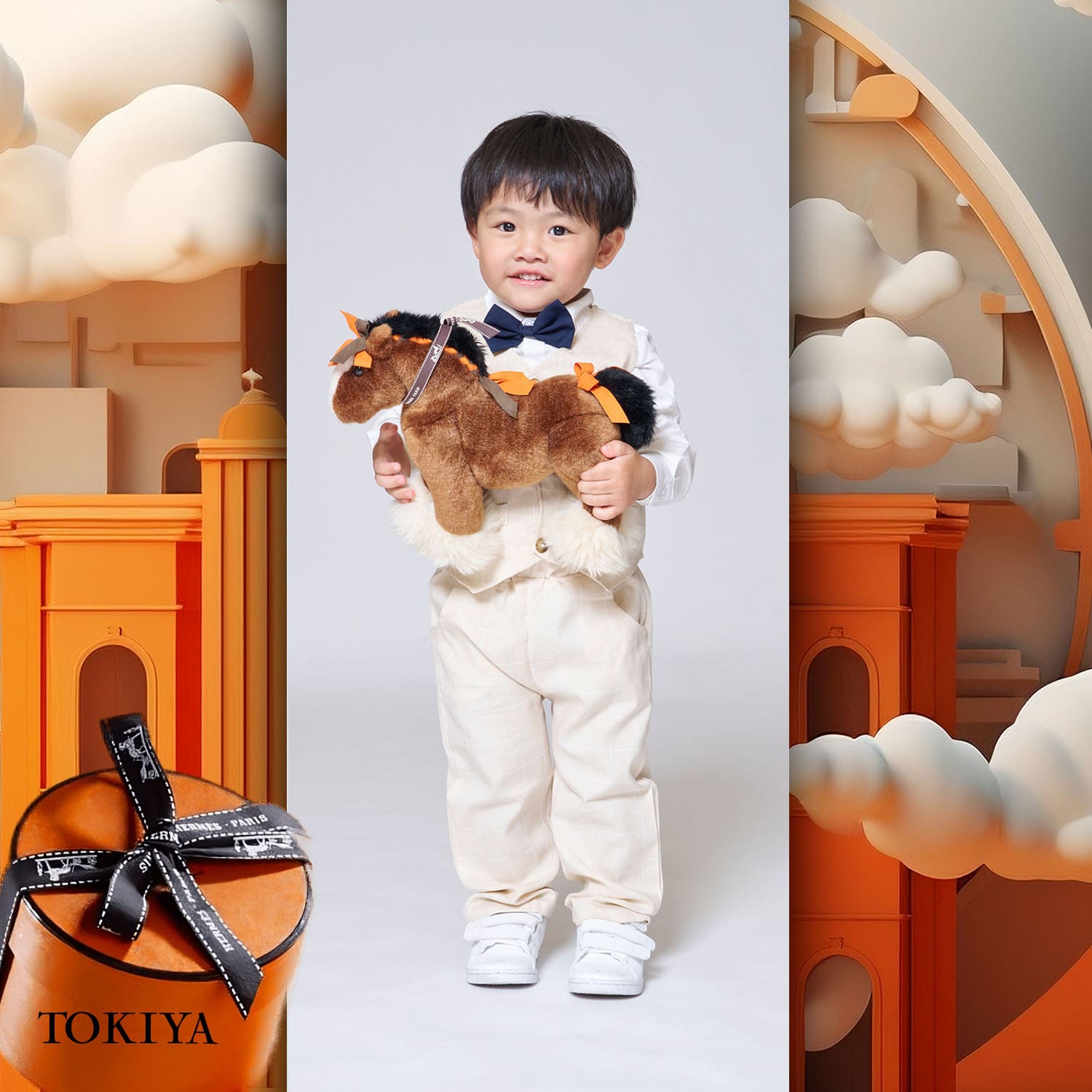 051 Enfants Tokei sur Runway Audition pour les enfants du magazine World 2023 Hermès