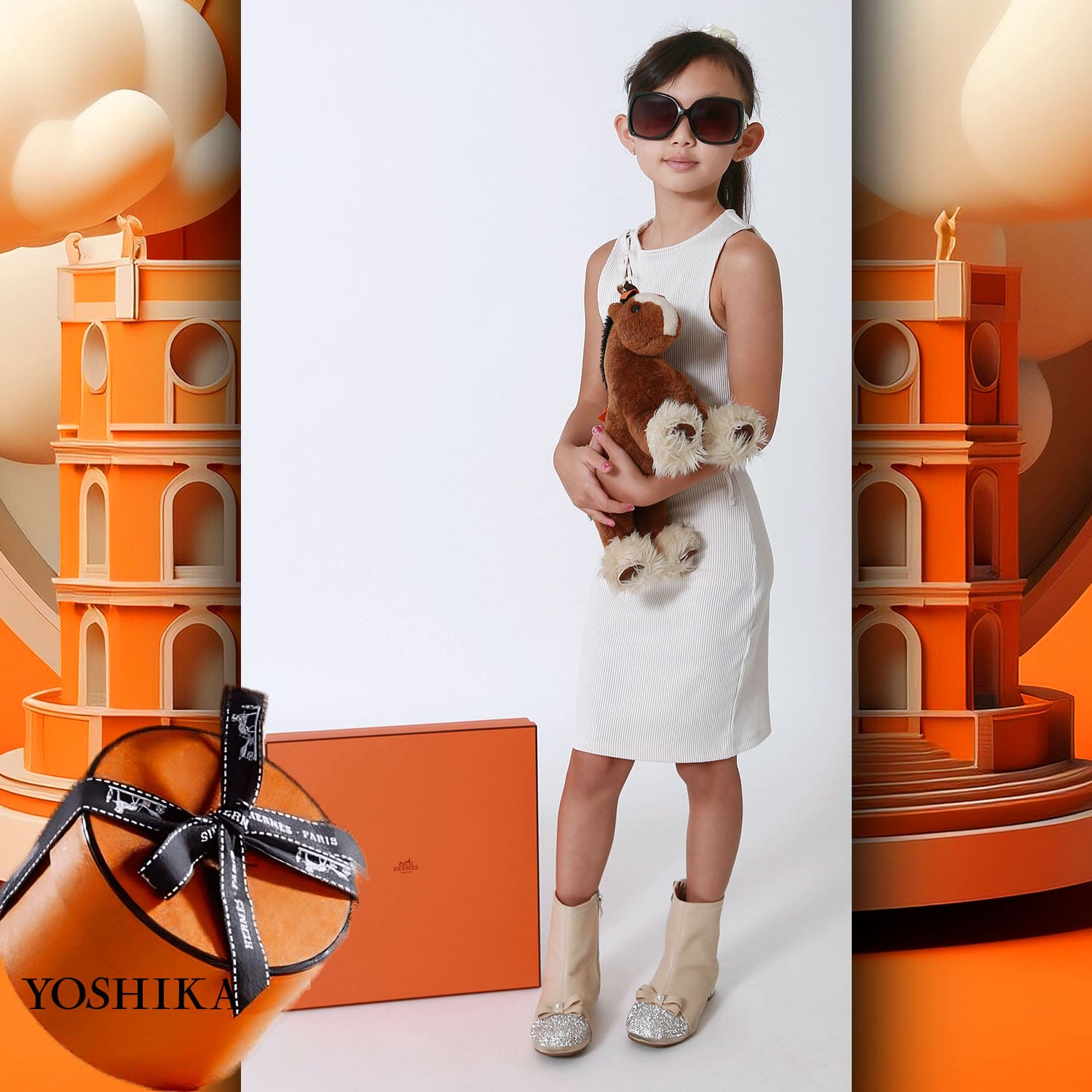 069 Enfants Tokei sur Runway Audition pour les enfants du magazine World 2023 Hermès
