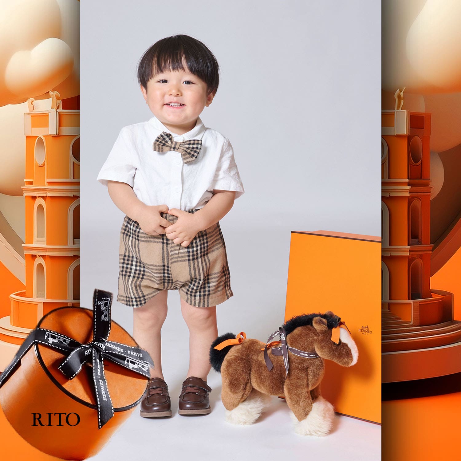 078 Enfants Tokei sur Runway Audition pour les enfants du magazine World 2023 Hermès