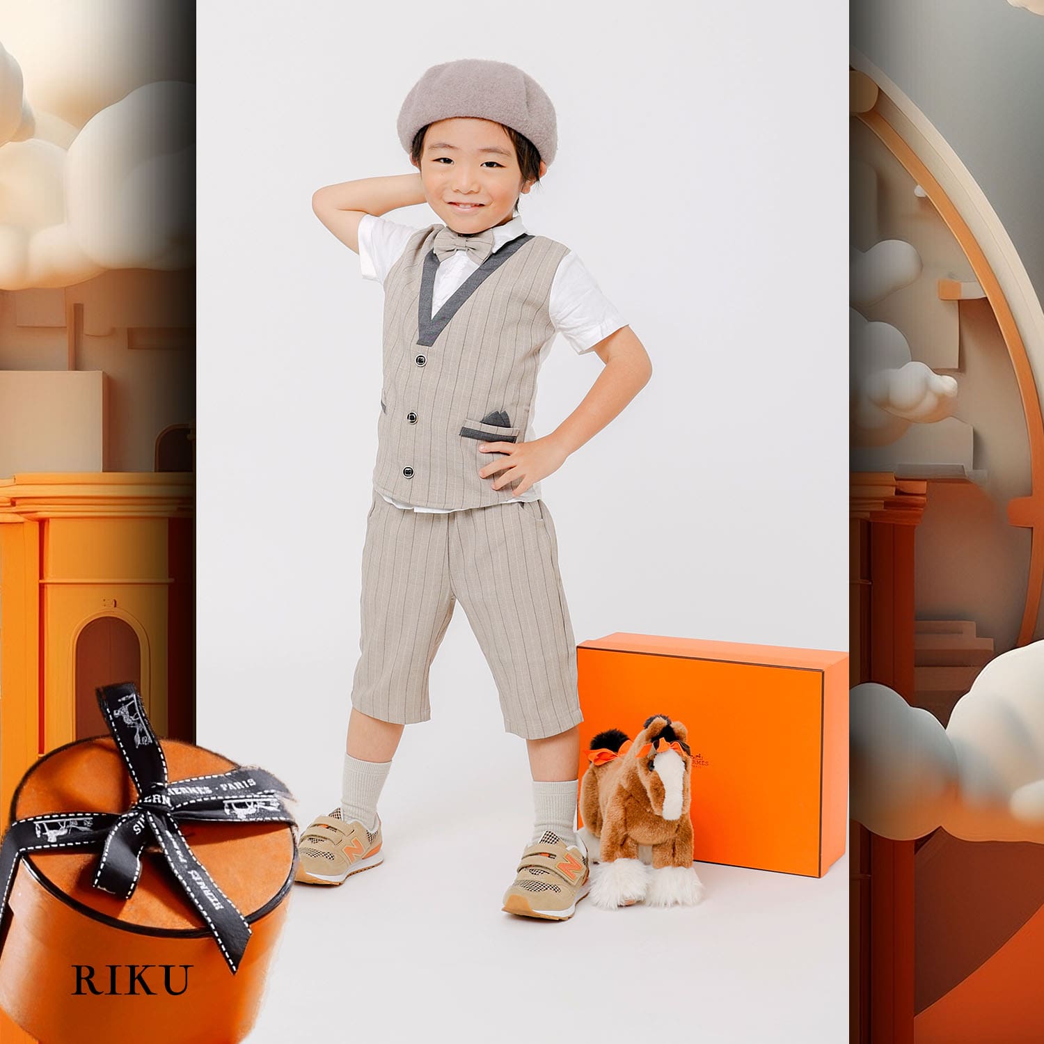 081 Enfants Tokei sur Runway Audition pour les enfants du magazine World 2023 Hermès