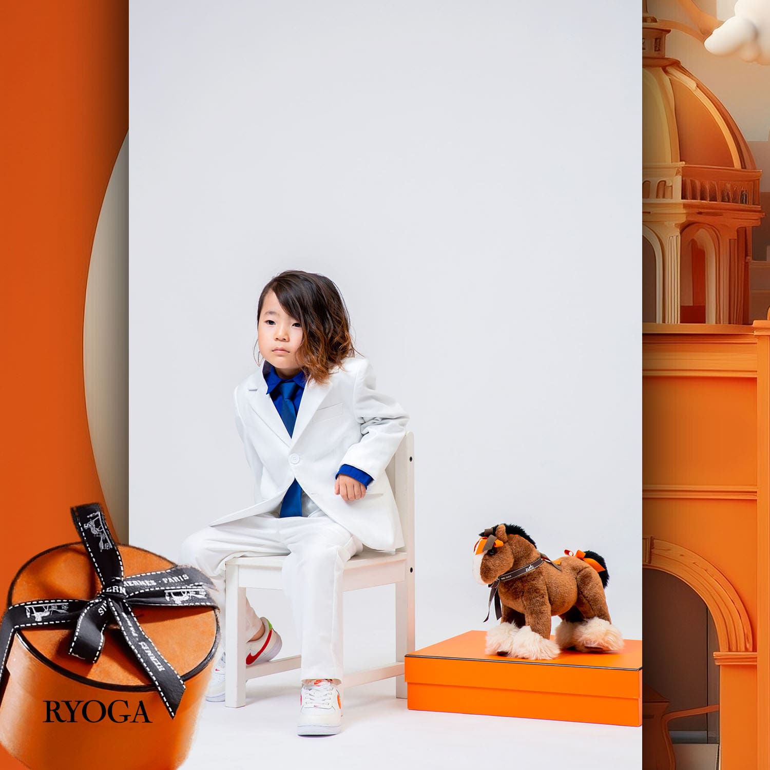 111 Enfants Tokei sur Runway Audition pour les enfants du magazine World 2023 Hermès