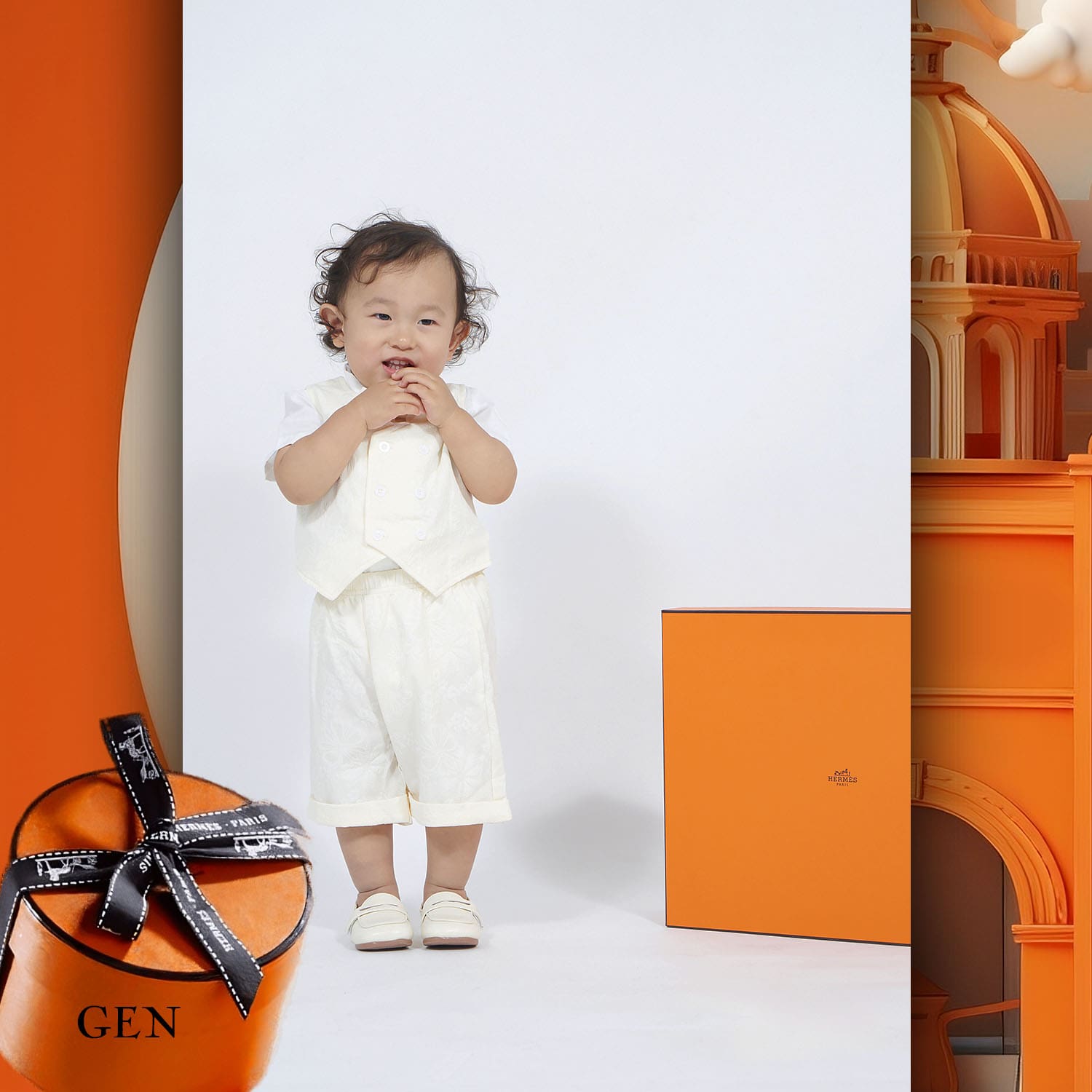 137 Enfants Tokei sur Runway Audition pour les enfants du magazine World 2023 Hermès