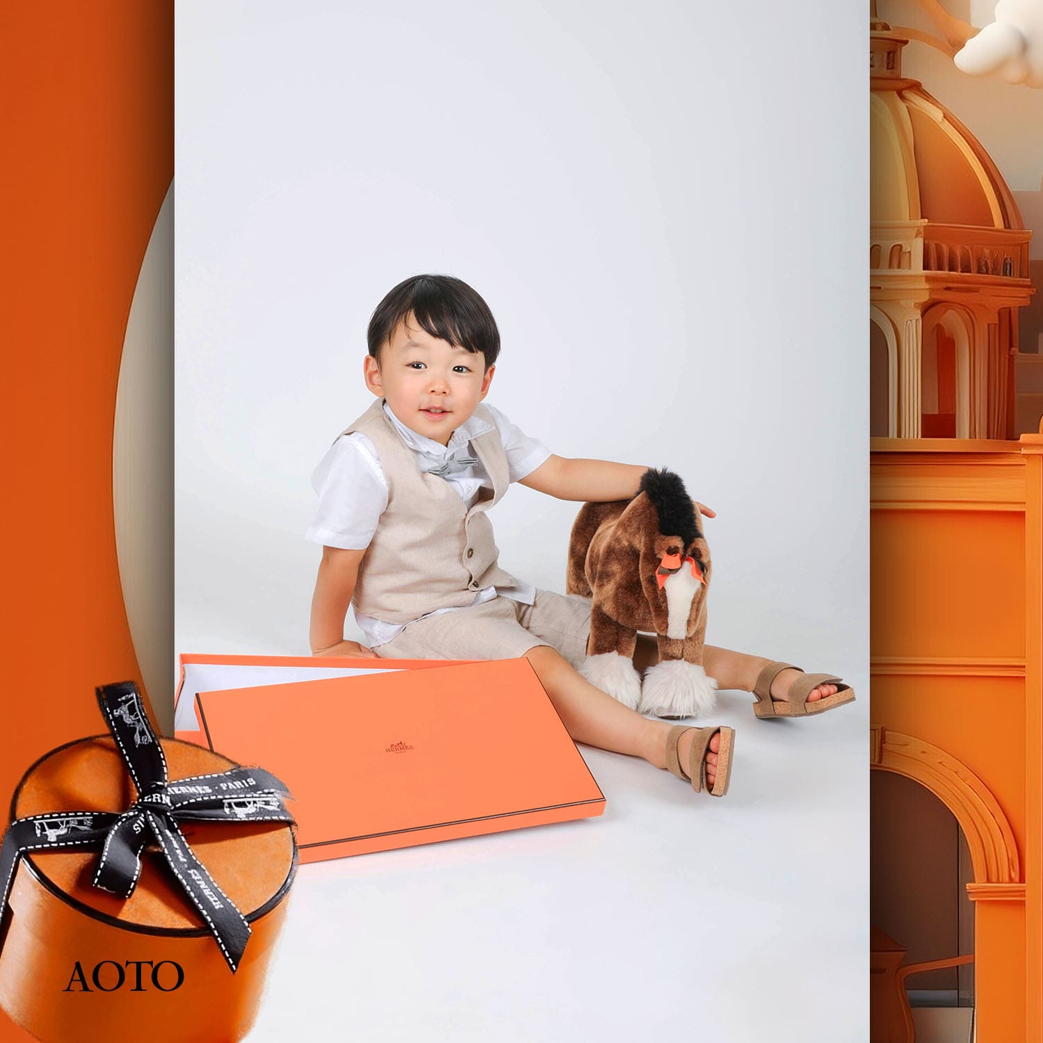147 Enfants Tokei sur Runway Audition pour les enfants du magazine World 2023 Hermès