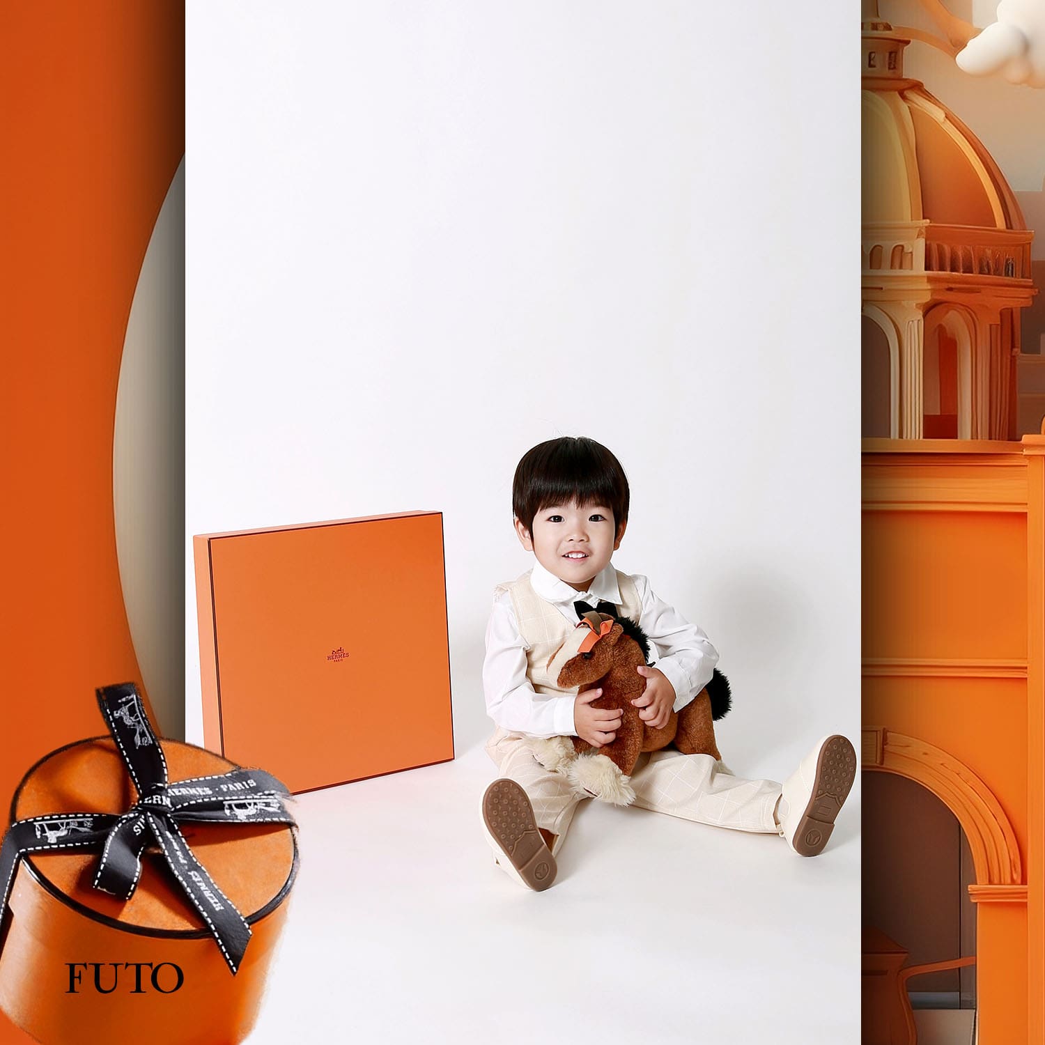 151 Enfants Tokei sur Runway Audition pour les enfants du magazine World 2023 Hermès