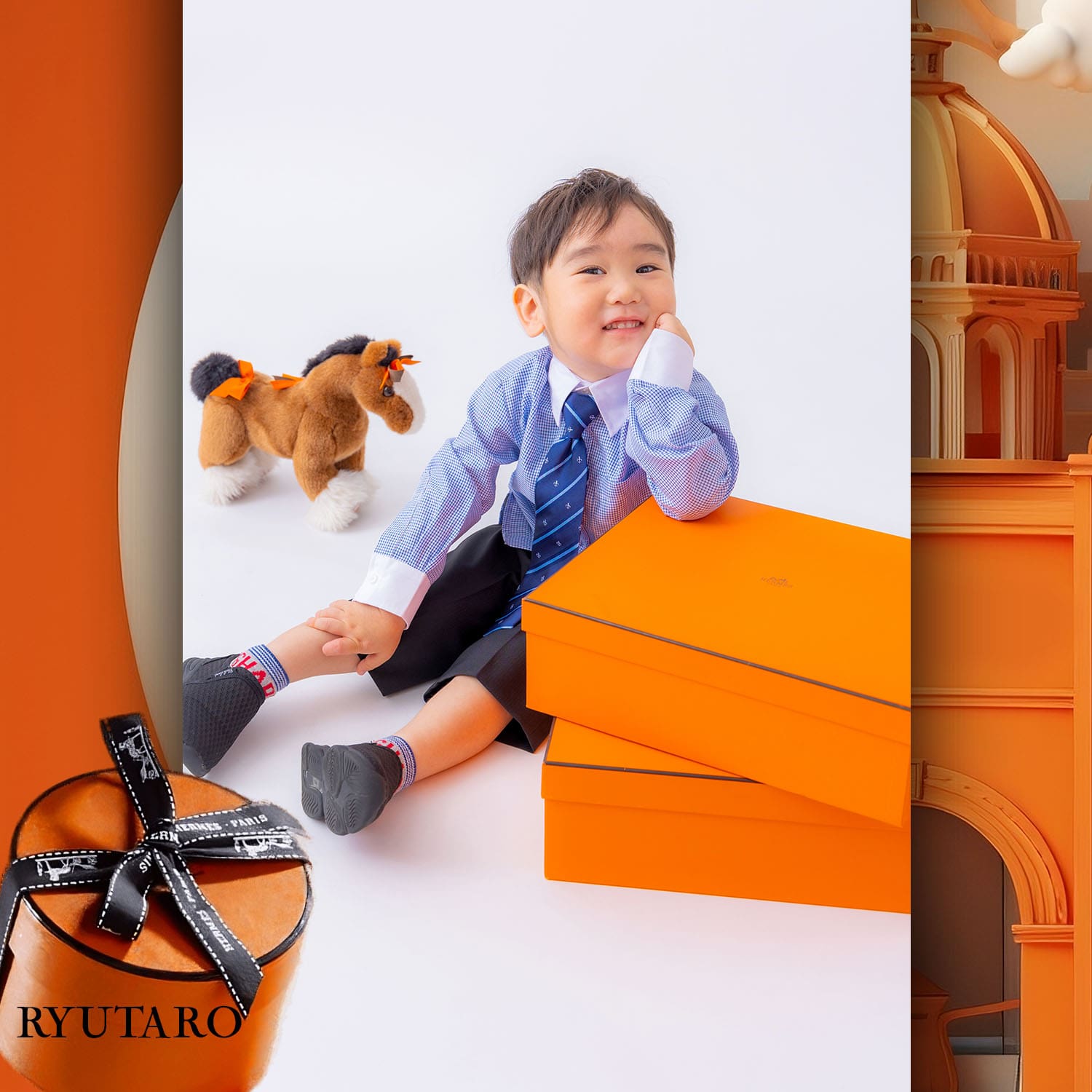 169 Enfants Tokei sur Runway Audition pour les enfants du magazine World 2023 Hermès
