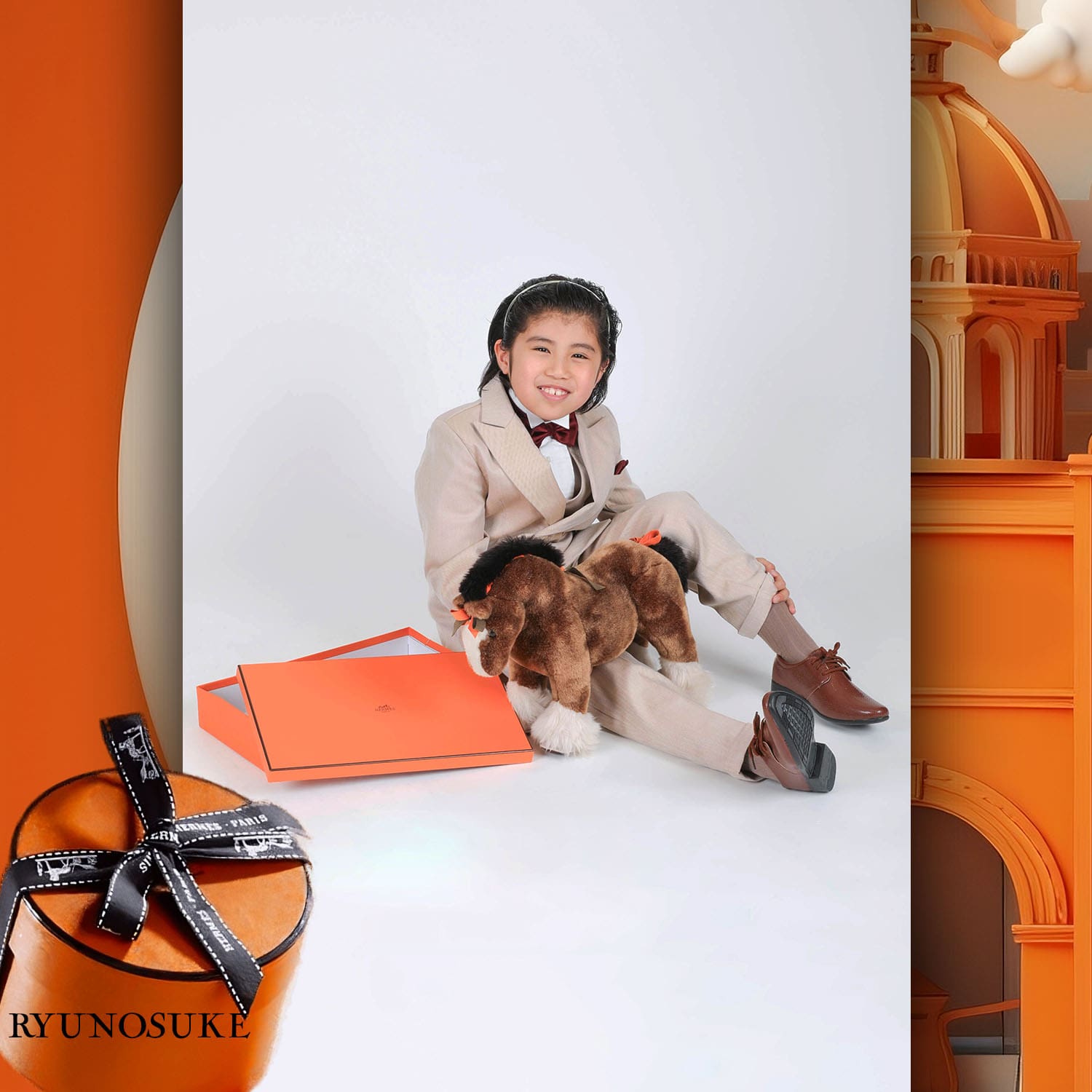 179 Enfants Tokei sur Runway Audition pour les enfants du magazine World 2023 Hermès