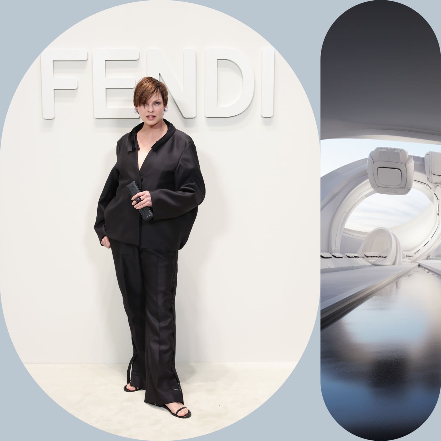 Linda Evangelista Fendi Frühling Sommer 2024 Runway Magazin