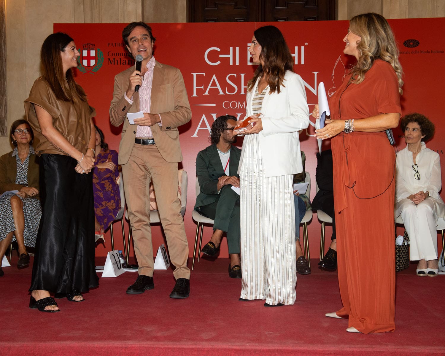 Maria Giulia Prezioso Maramotti, Emanuele Farneti, Clara Magnanini, Cristiana Schieppati at CHI E' CHI Awards 2023