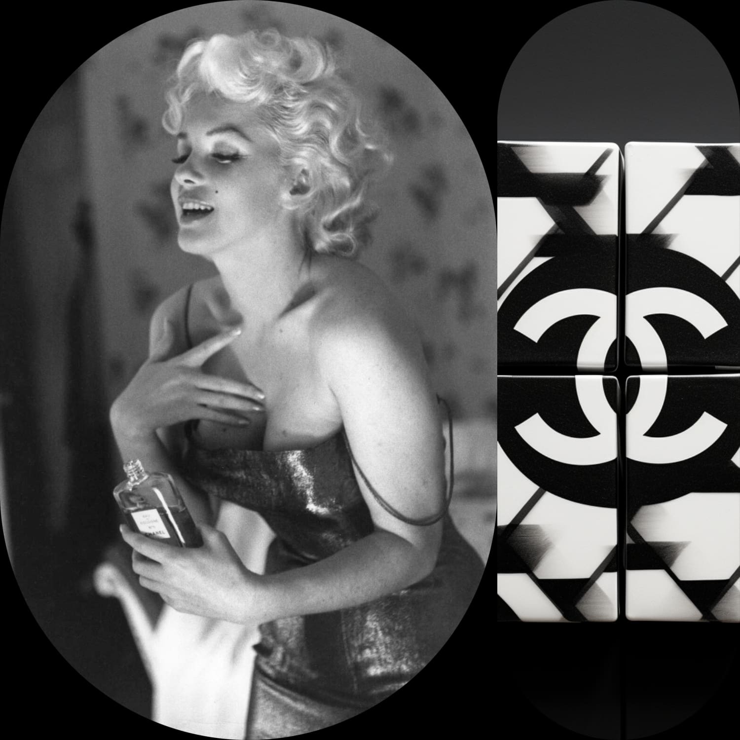 Marilyn Monroe applying Chanel N°5, photograph by Ed Feingersh, 1955, New York Michael Ochs Archives, Getty Images