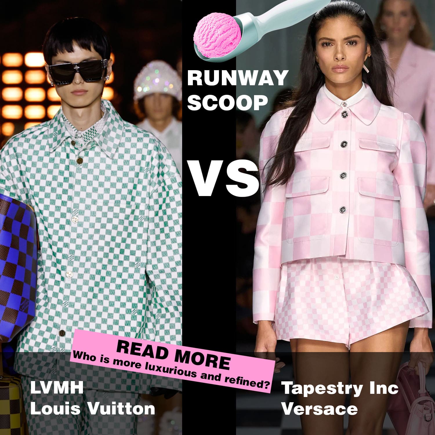 RUNWAY Scoop: Tapestry Inc contro LVMH, Louis Vuitton contro Versace