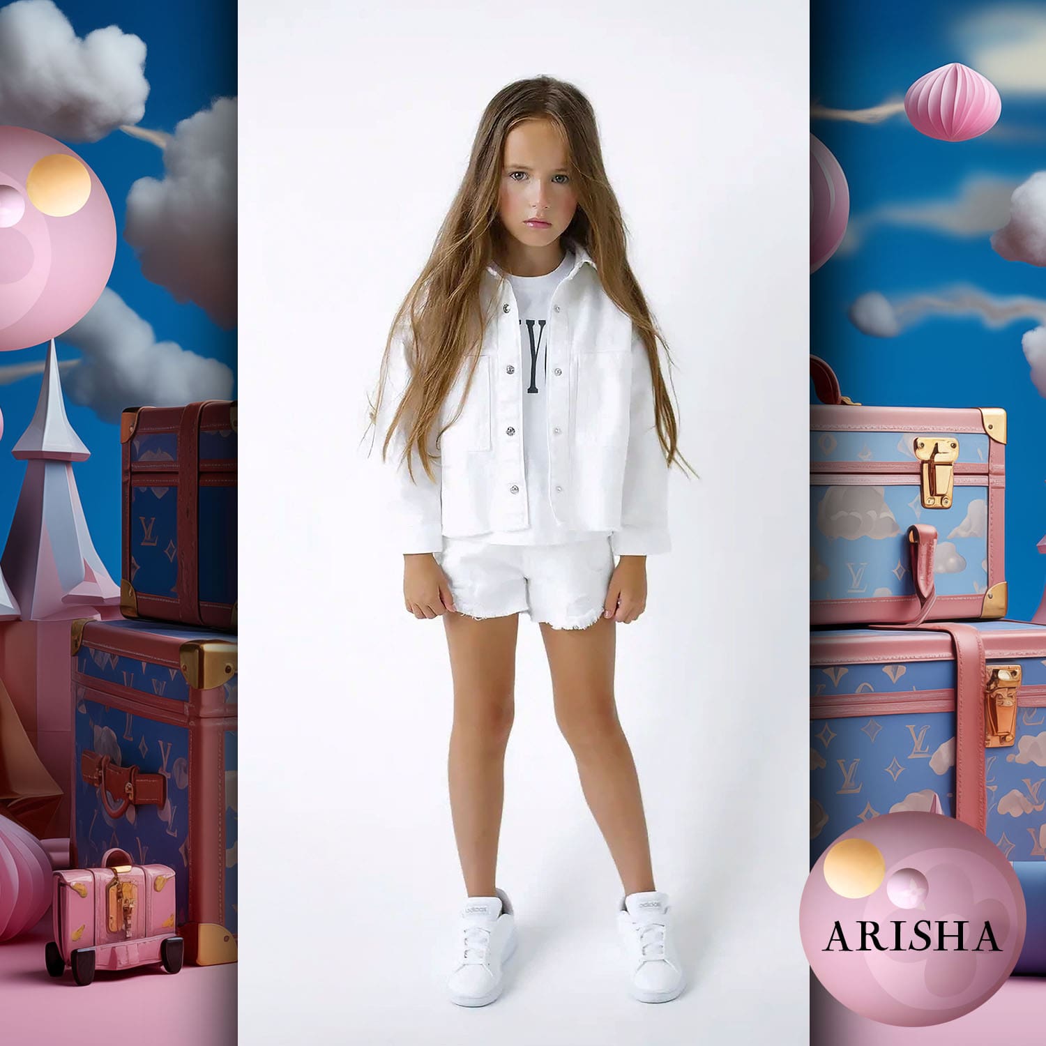 130 Niños Tokei en Runway Revista World Kids Audición 2023 Louis Vuitton